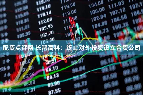 配资点评网 长鸿高科:终止对外投资设立合资公司