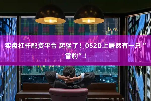 实盘杠杆配资平台 起猛了！052D上居然有一只“雪豹”！